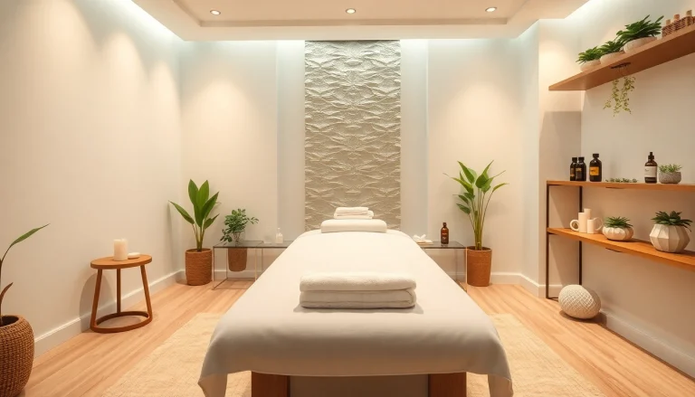 편안한 분위기와 차분한 장식이 있는 서산마사지 치료실.