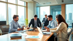 Accounting Services in Dubai with professional accountants collaborating in a modern office.