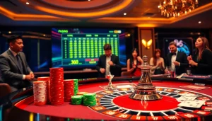 Vivez l'excitation du meilleur casino en ligne France avec des jetons de poker vibrants et des jeux de roulette.