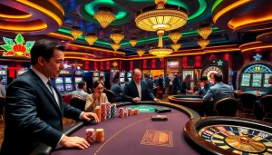 Découvrez l'excitation au meilleur casino en ligne France avec des joueurs s'engageant dans le poker et les machines à sous.