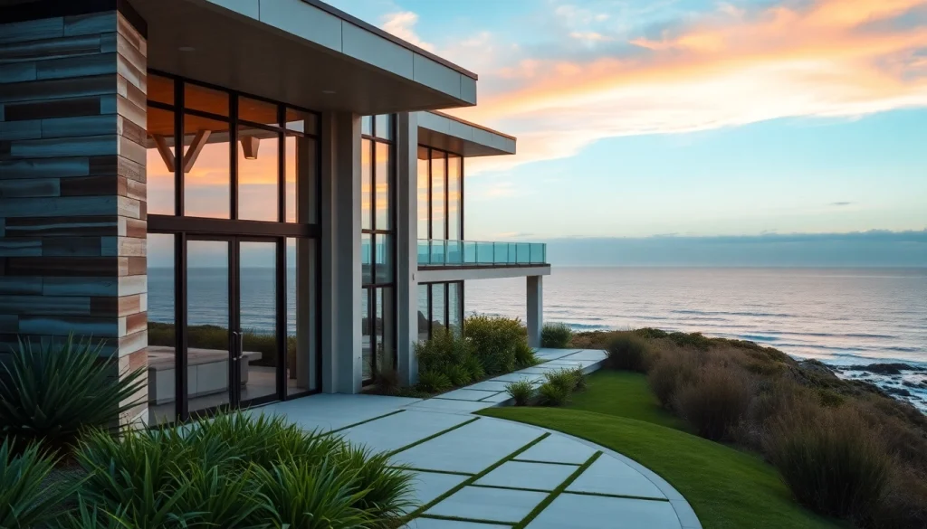 Architectural design of Orleans Cape featuring coastal views and modern aesthetics.