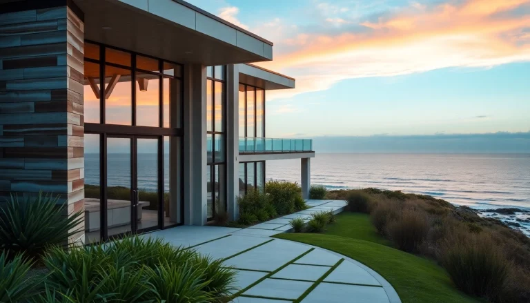 Architectural design of Orleans Cape featuring coastal views and modern aesthetics.
