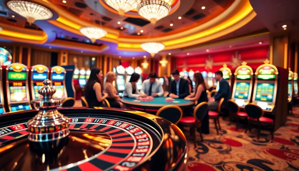 Exciting gameplay at Hay88.com with diverse players engaged at a lively casino table.