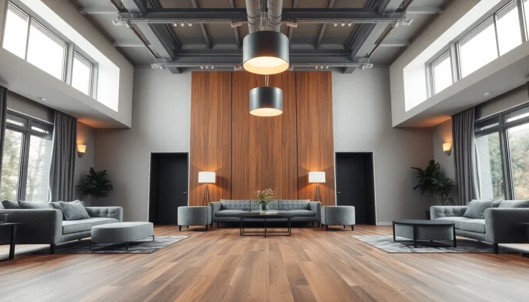 Sleek illumination with modern lighting in a sophisticated interior design.