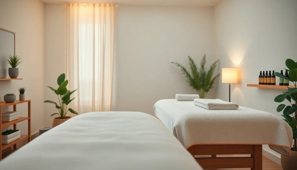 차분한 분위기의 수원출장마사지용 편안한 가정 마사지 환경.