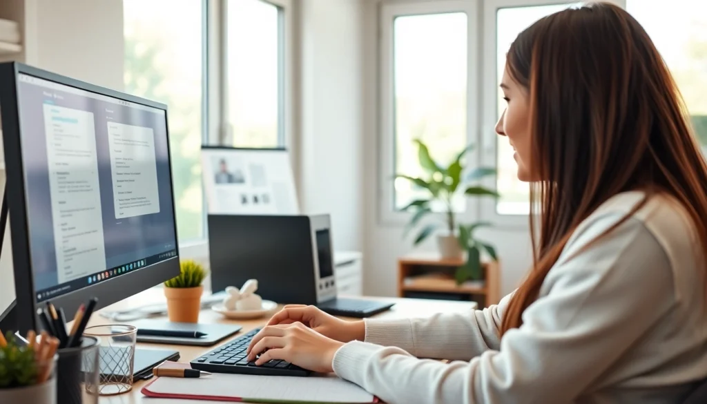 Enhance your success with remote exam assistance in a serene home office setting.