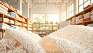 Kant stof kopen: Verken een elegante selectie van fijne kantstoffen in onze winkel.